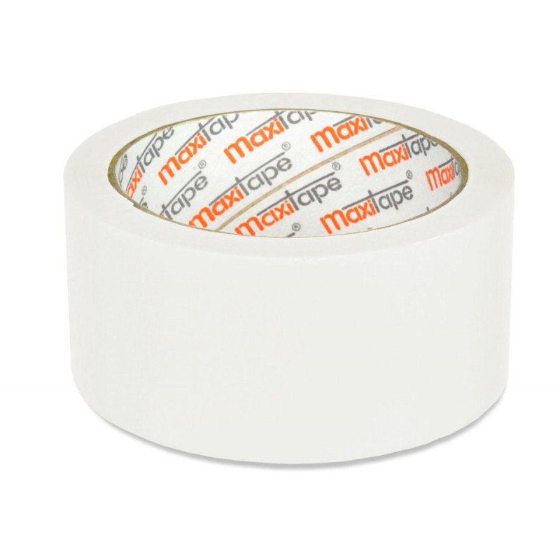 Taśma pakowa biała solvent 48mm x 55m