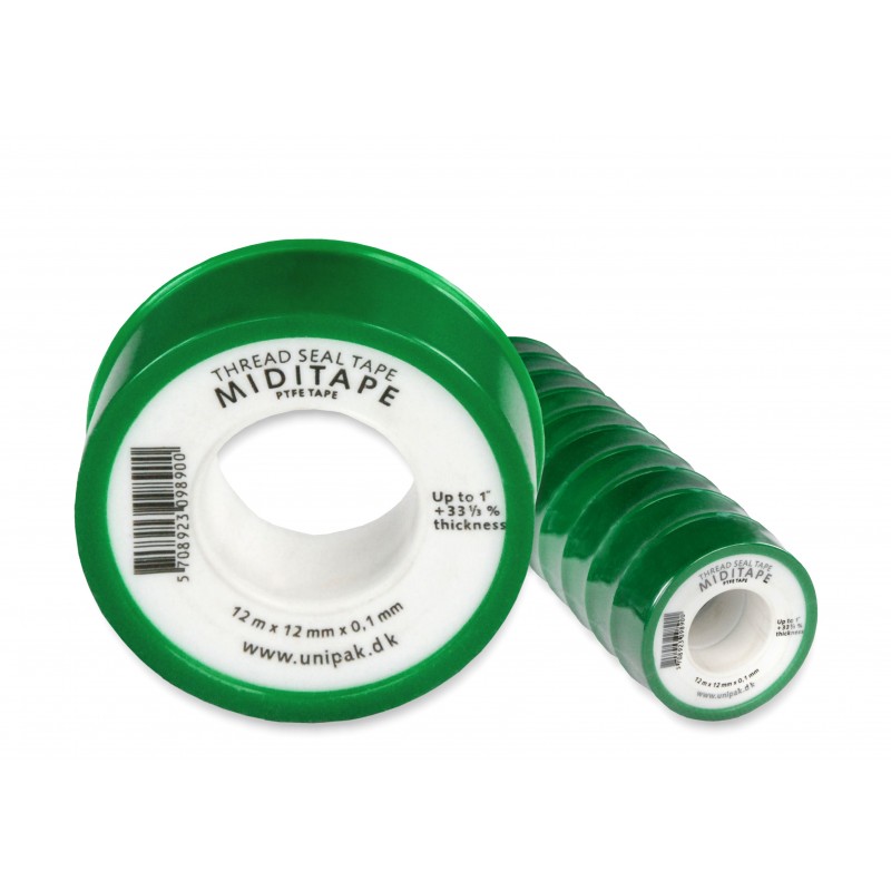 Taśma teflonowa MIDITAPE 0,1mm 12mm x 12m