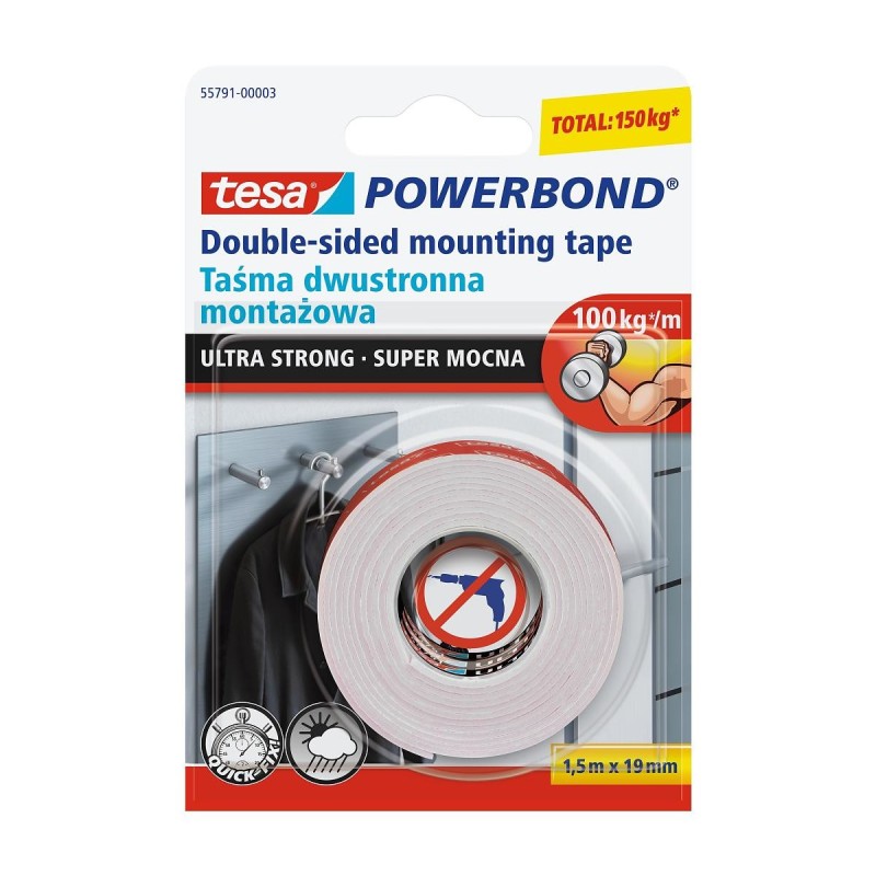 Taśma montażowa POWERBOND super mocna 55791 19mm x 1,5m