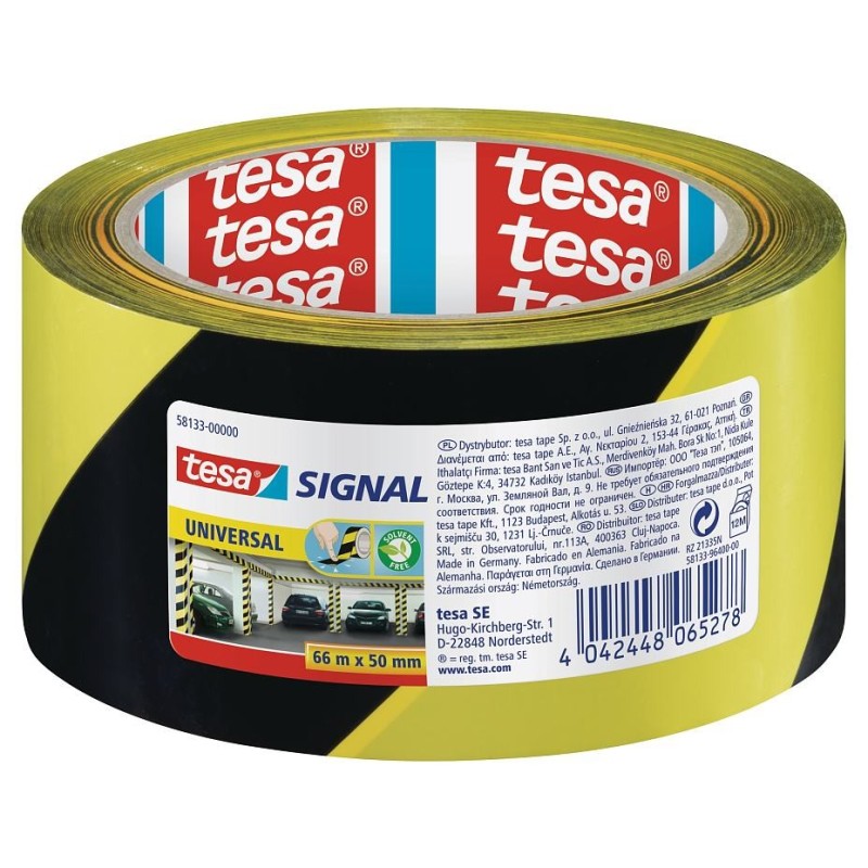 Taśma ostrzegawcza SIGNAL czarno-żółta 58133 50mm x 66m