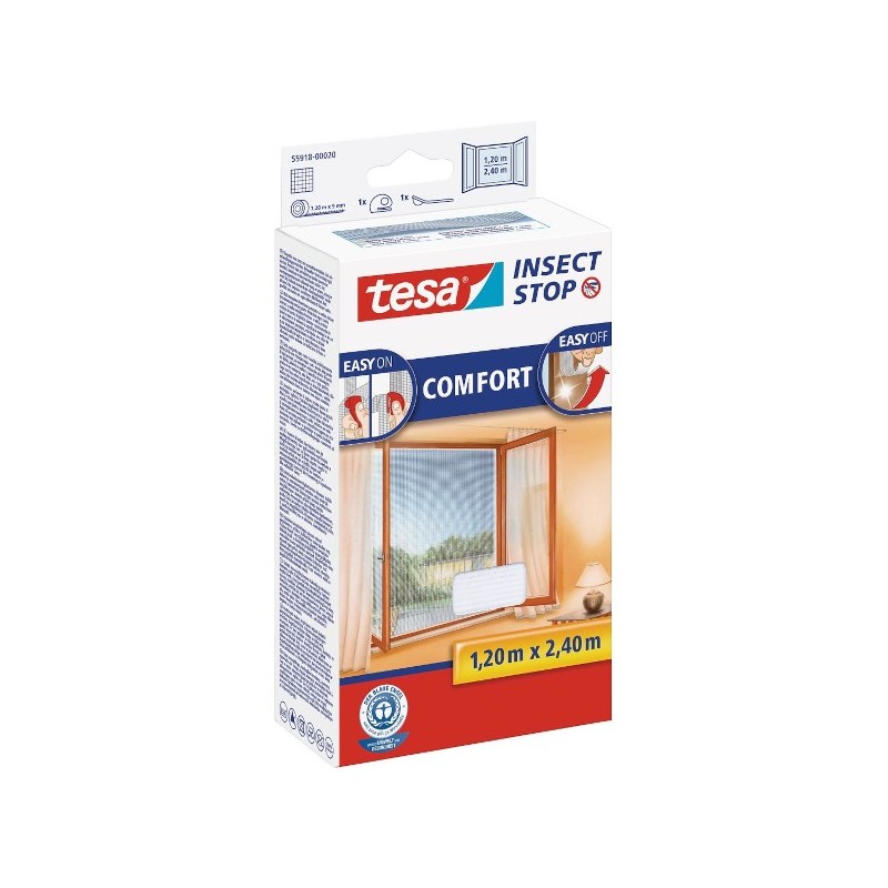 Moskitiera okienna COMFORT biała 55918 1,2 x 2,4m
