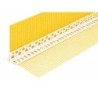 Narożnik plastikowy z siatką żółty 10x10cm/3m